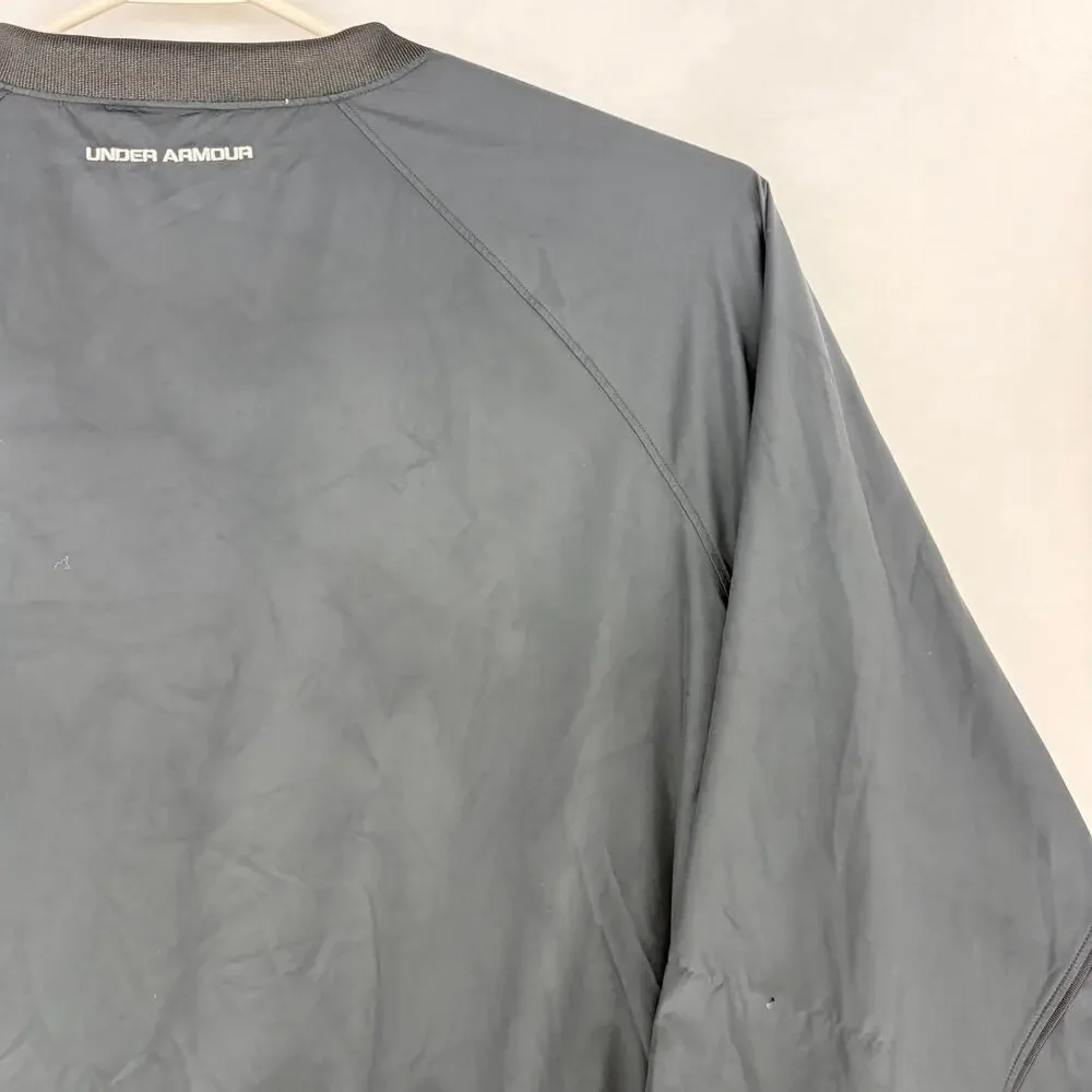 Under Armour Wind Pullover XXL Black V-Neck Golf Windshirt Men's